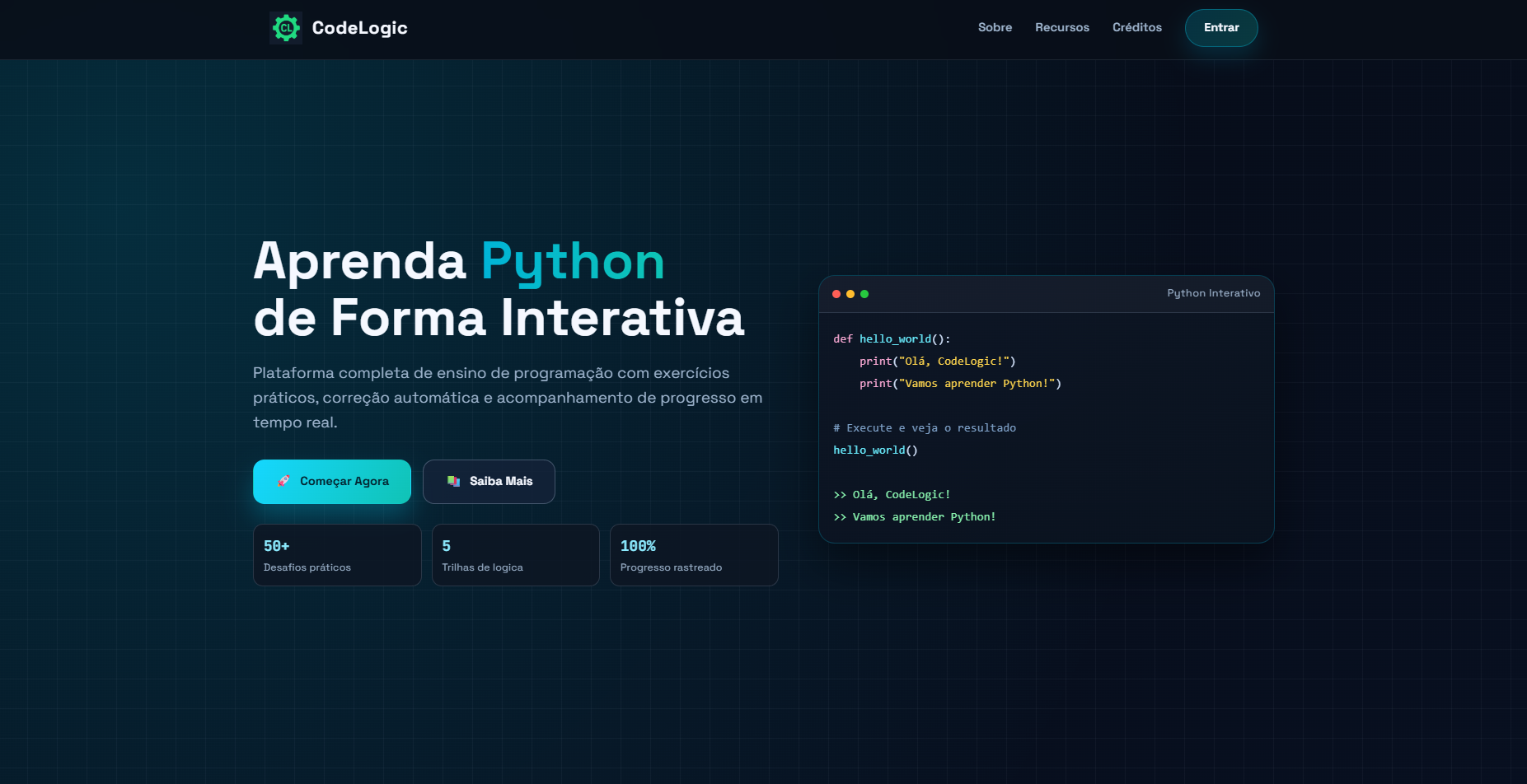 Apresentação da proposta pedagógica da plataforma Code Logic