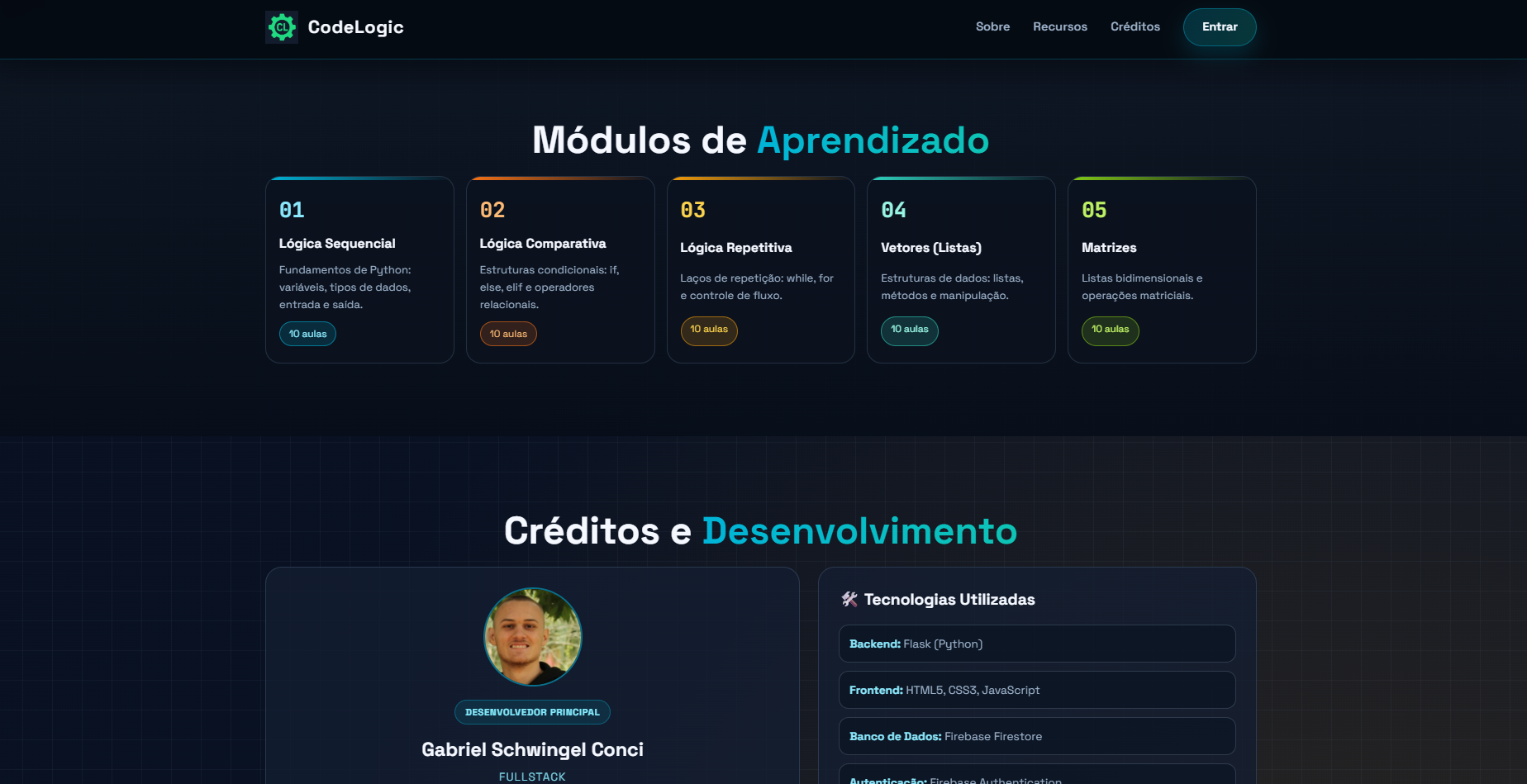 Continuação da apresentação com visão geral do fluxo de estudo